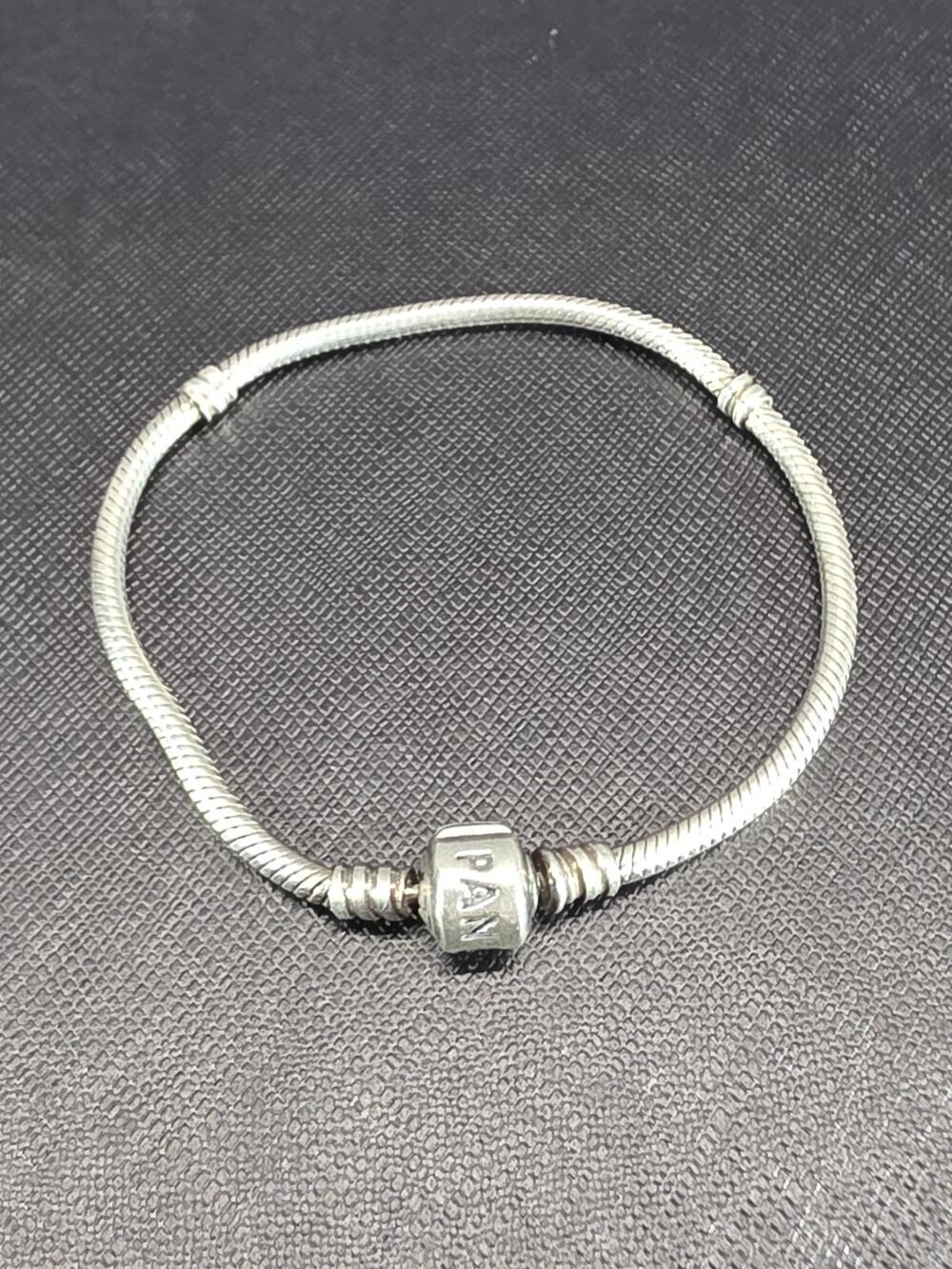 Pandora Sterling Silver Barrel Clasp Bracelet 7.5"